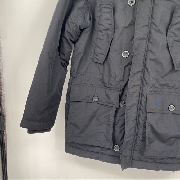 Timberland Fur Trim Quilted Button Pocketed Zip Parka Jacket outerwear urban - Picture 5 of 13